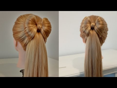 Прическа- Бант.🎀 Теперь еще проще.🎀.Hairstyle -BOW.