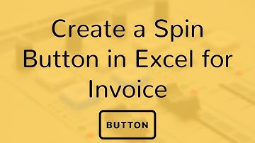 Create a Spin Button in Excel with Invoice | Hindi