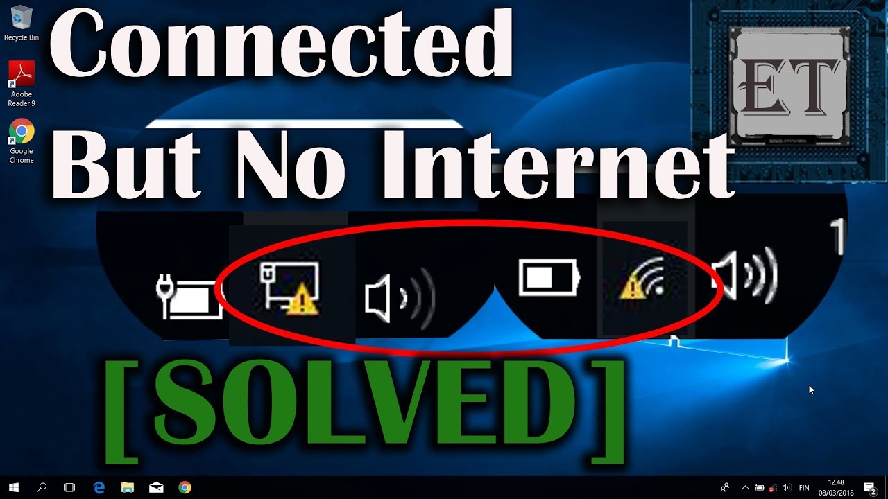 Wifi connected but no internet windows 10