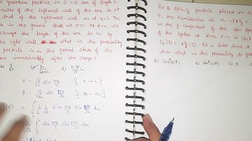 JEST 2019 Physics solution || Quantum Mechanics problem solution|| Part 2