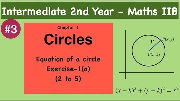 Circles | Inter 2nd Year Maths | Exercise 1(a) |Maths 2B @ V V Lakshmi classes 