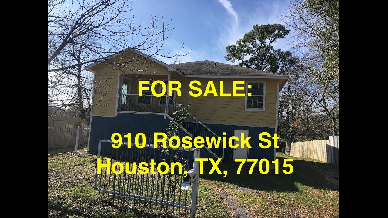 Houston HUD Homes HUD King tours 910 Rosewick St YouTube