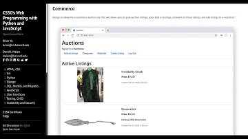 cs50w project2 - Commerce (2020)