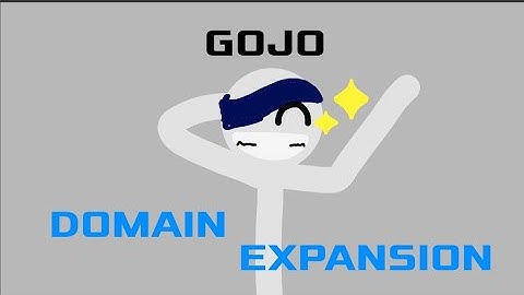 GOJO Domain Expansion : infinite void #gojosatoru #jjk #stickman