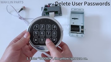 Gun Safe Lock with Solenoid Lock & 2 Override Keys (USER MANUAL)