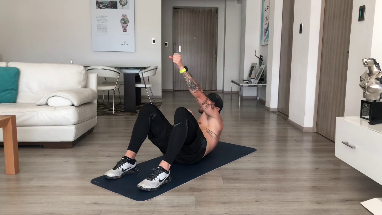 Rope climb crunch YouTube