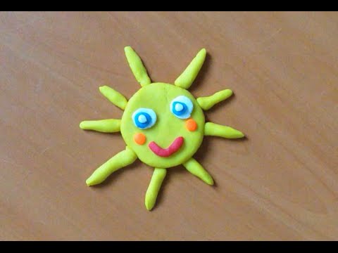 Oyun Hamurundan Şekiller - Güneş - make sun with play dough 打面团的太阳