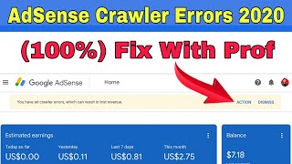 100% Fix AdSense Crawler Errors | You Have Ad Crawler Errors, Which Can Result in Lost Revenue