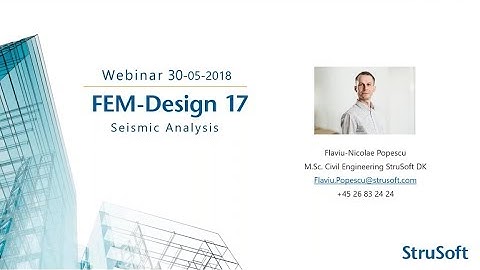 Webinar: Seismic Analysis in FEM-Design
