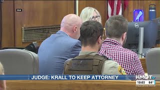 Judge denies Krall’s request to fire attorney
