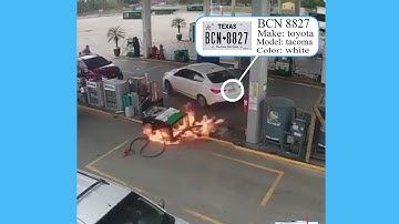 Car Starts Gas Station Fire on Surveillance Video
