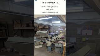 🚀 MBO B30-C Buckle Folding Machine for Sale @Machinedalal