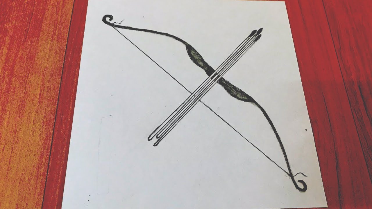 Native American Bow And Arrow Drawing PNG Image With Transparent Background   TOPpng