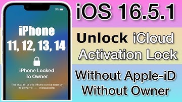 Unlock iPhone Locked To Owner iOS 16.5.1 iCloud Bypass Activation Lock iPhone 14 13 12 11