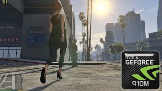 Teste GTA V (Nvidia Geforce 910m) #Video1