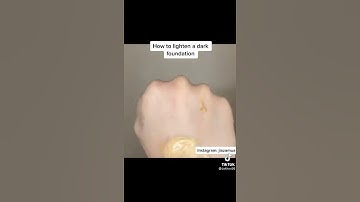beauty hacks#how to lighten a dark foundation??? easy#foundation#