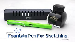 : My First Fountain Pen For Sketching / Lamy Safari Unboxing