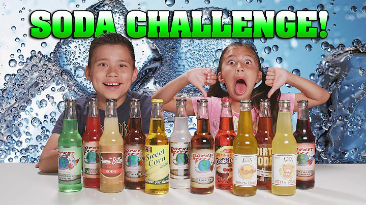 SODA CHALLENGE!!! Kids Drink Weird Soda Flavors! G...