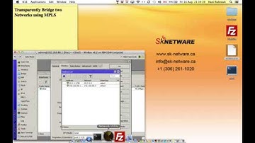 Transparently Bridge two Networks using MPLS