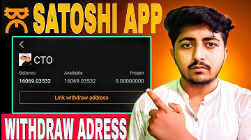 Satoshi App CTO withdrawal Address kaise link Karen || CTO Airdrop withdrawal