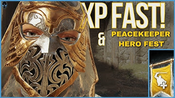 Fastest Way to Rep-Up During Hero & Extra XP Fests vs AI - NEW Peacekeeper Execution | For Honor