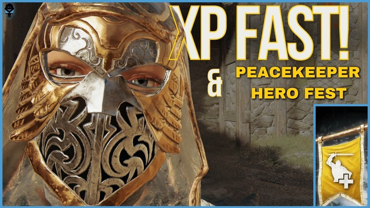 Fastest Way to Rep-Up During Hero & Extra XP Fests vs AI - NEW Peacekeeper Execution | For Honor