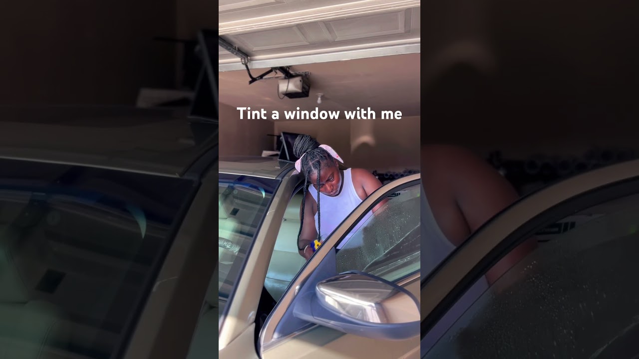Black female window tinter she got skills 