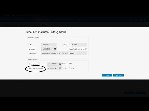 Video: Cara Menghapus Piutang Dan Hutang