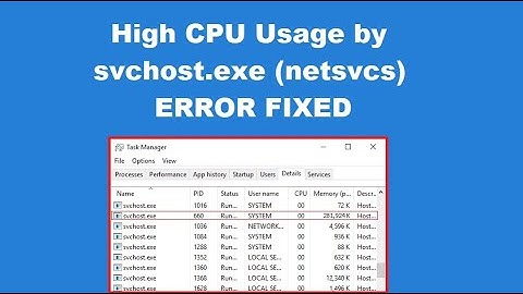 How to Fix High CPU Usage by svchost.exe (netsvcs)