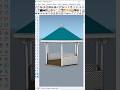 How to Create a Pergola Roof in SketchUp #shorts #sketchup #shortsfeed #design #house