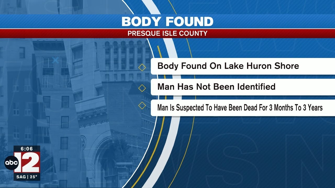 Police working to identify body found on Lake Huron shore - YouTube