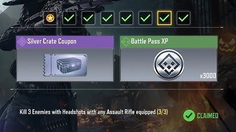 Kill 3 Enemies with HEADSHOTS with any ASSAULT RIFLE Equipped