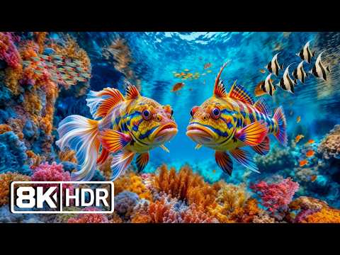 Dive Into 8K Underwater Wonders 🌊 Beautiful Tropical Fish & Vibrant Coral Reefs in 8K HDR