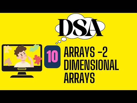ARRAYS IN JUST 8 MINUTES😱|| DATA STRUCTURES || TWO DIMESNIONAL ARRAYS ||