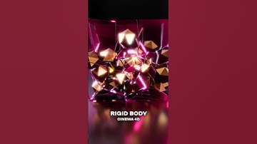 RigidBody physics in Cinema 4D #tutorial #3d #motiondesign #cinema4d #blender