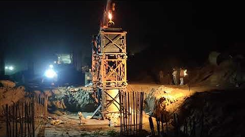 Dynamic load test at Ganga Railway Bridge project, Ghazipur, UP