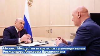 Михаил Мишустин встретился с руководителем Росжелдора Алексеем Дружининым