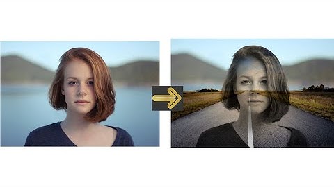 GIMP Road Double Exposure