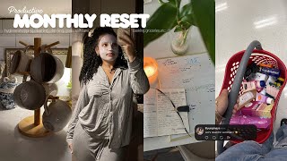 Productive Monthly Reset 🫧 Hygiene shopping, Cleaning, Planning, Goals, Grocery restock, Cooking,etc