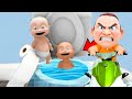 Brother Babies Get NEW Toilet & Daddy an Entire FLOOD The House boat rescue (Who's Your Daddy)