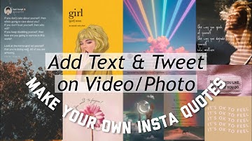 How to add text & tweets on Videos/Photos| Tʏᴘᴏɢʀᴀᴘʜʏ☁️⚡️|