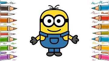 How to Draw a Cute Minion Step by Step | Easy Drawing Tutorial 🎨💛