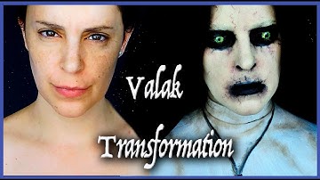 Valak from The Conjuring 2 makeup transformation | Silvia Quiros