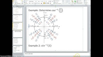 6.6.1 Inverse Trigonometric Functions - Part 1