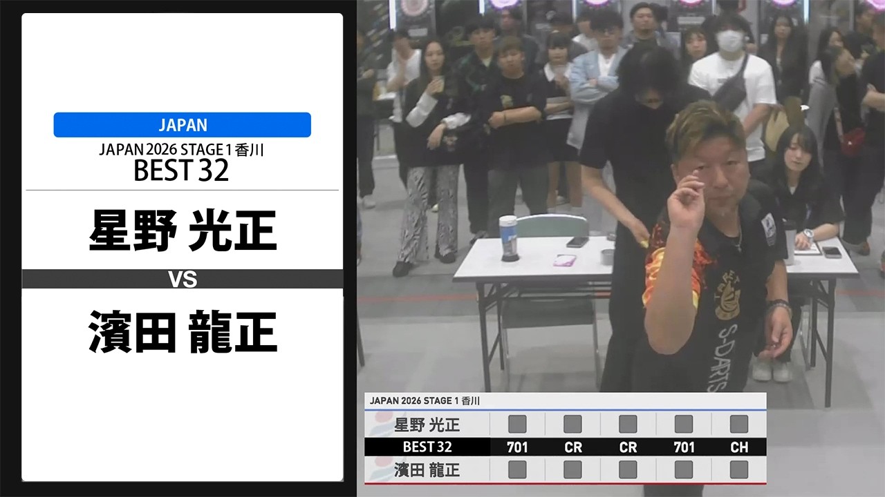 星野 光正 VS 濱田 龍正】JAPAN 2026 STAGE1 香川 BEST32 - YouTube