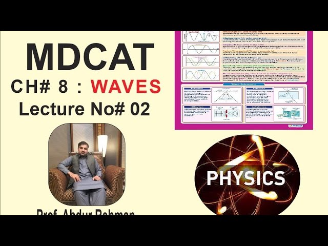MDCAT,chap#8 , Waves,Lecture #2