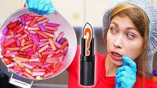 MIXED 100+ LIPSTICKS TOGETHER ! WHAT HAPPENS IF YOU MIX 100 LIPSTICKS