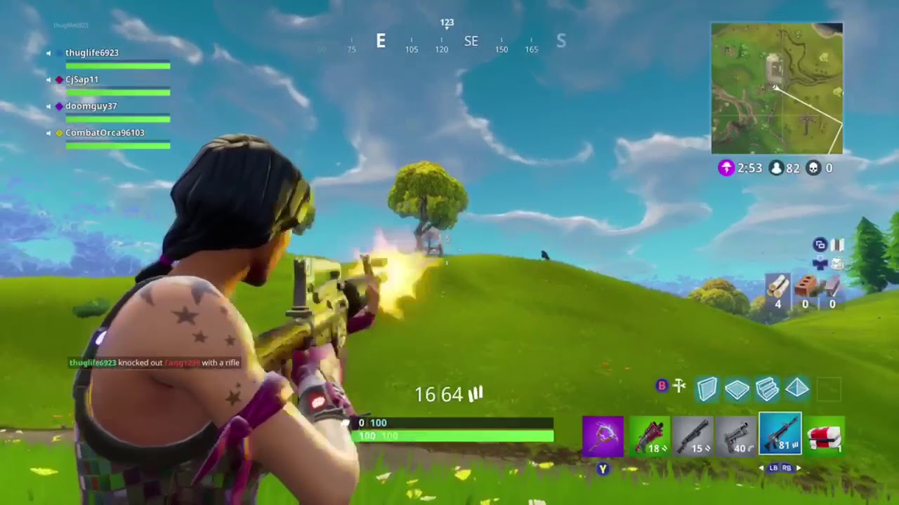 UNBELIEVABLE QUAD KILL IN FORTNITE BATTLE ROYALE