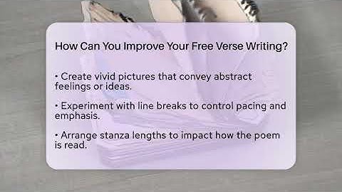 How Can You Improve Your Free Verse Writing? - The Prose Path