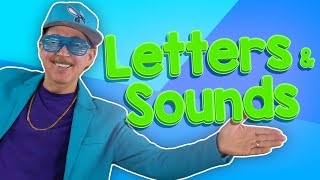 Learn the letters and their sounds with jack hartmann. sings both
upper lower case for alphabet recognition. then he speeds pace up ...
